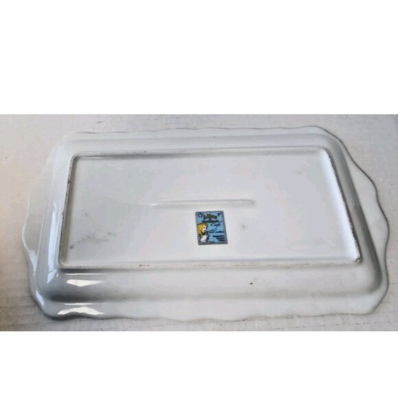 Paul Cardew Alice in Wonderland Mad Hatter Ceramic Serving Tray — Collectible - Picture 5 of 5